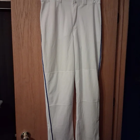 Champro Adult Large Baseball Pants, White With Blue Stripe Sports - Picture 7 of 7